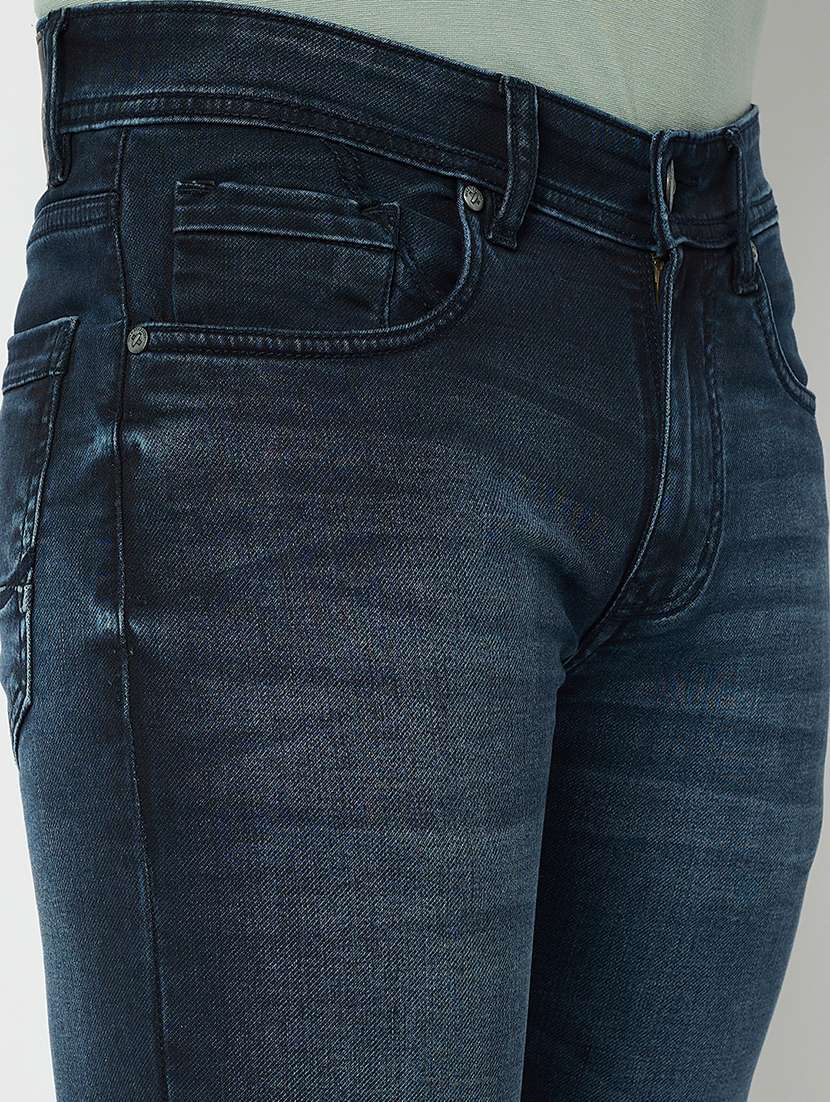 men solid mid rise slim fit jean - 21840045 -  Standard Image - 4