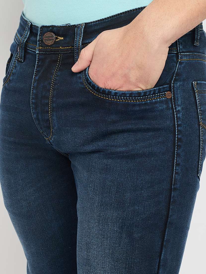 men solid mid rise skinny fit jean - 21840046 -  Standard Image - 4