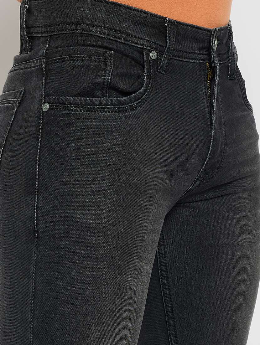 men solid mid rise skinny fit jean - 21840048 -  Standard Image - 4