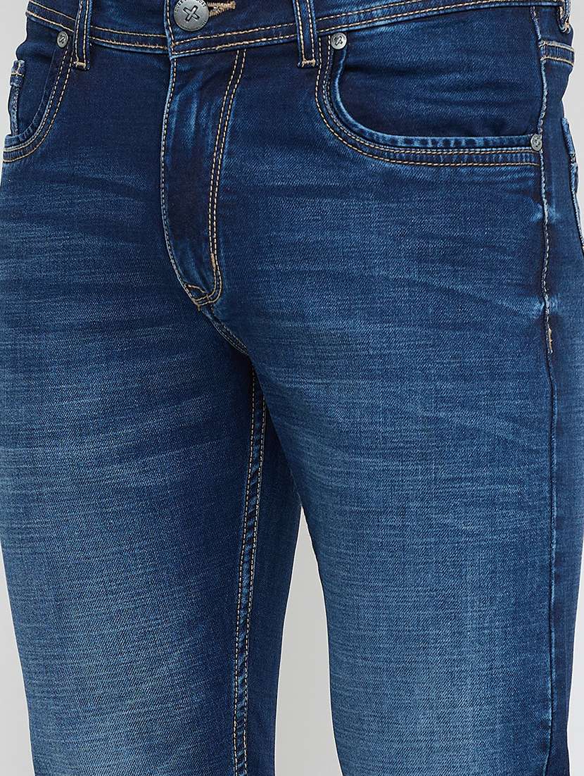 men washed mid rise slim fit jean - 21840054 -  Standard Image - 4