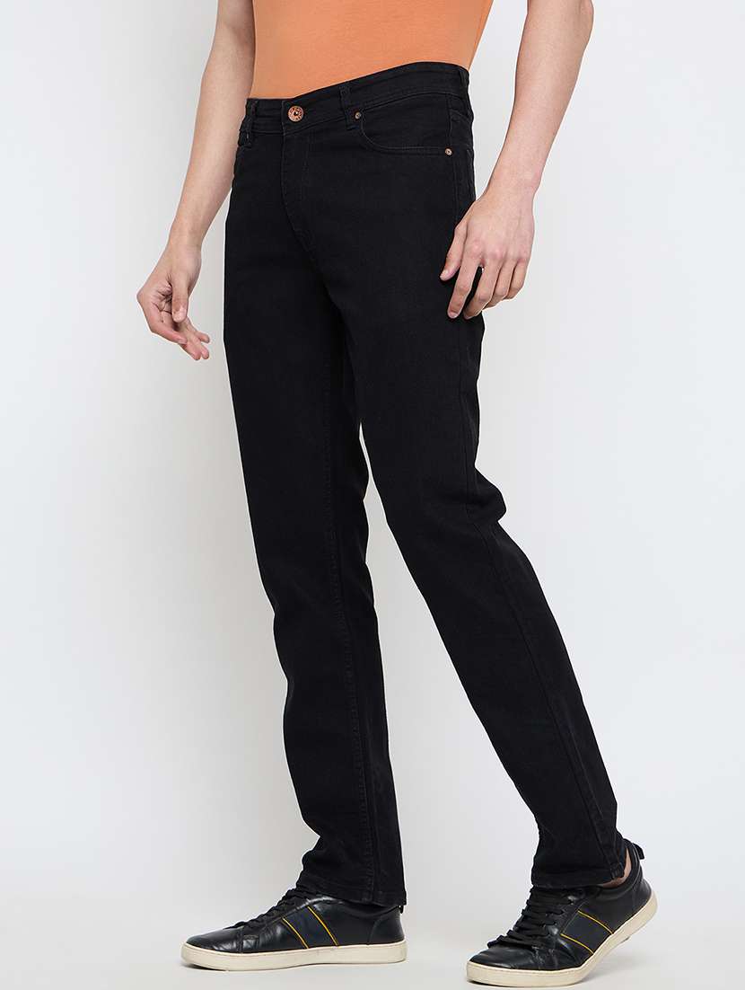 men solid mid rise slim fit jean - 21840065 -  Standard Image - 1