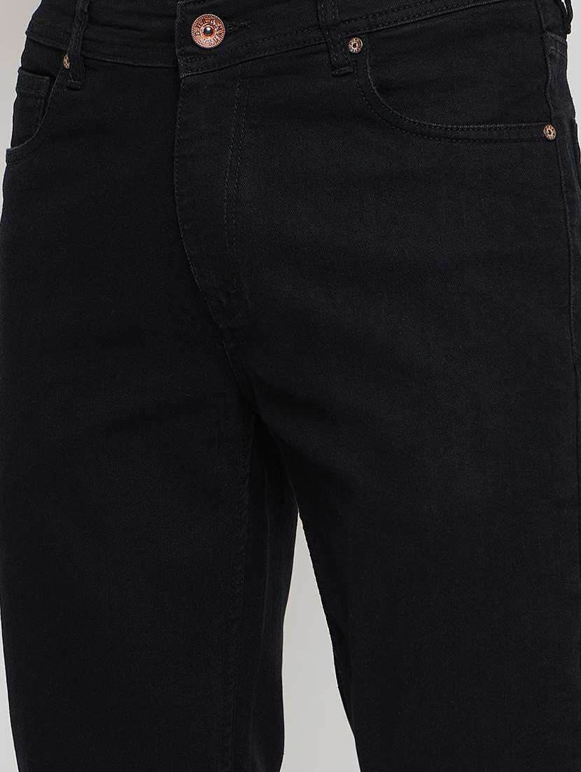 men solid mid rise slim fit jean - 21840065 -  Standard Image - 4
