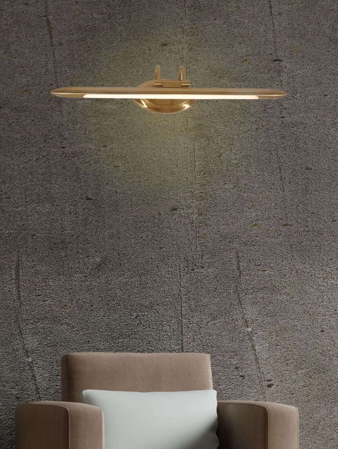 brass finish picture light