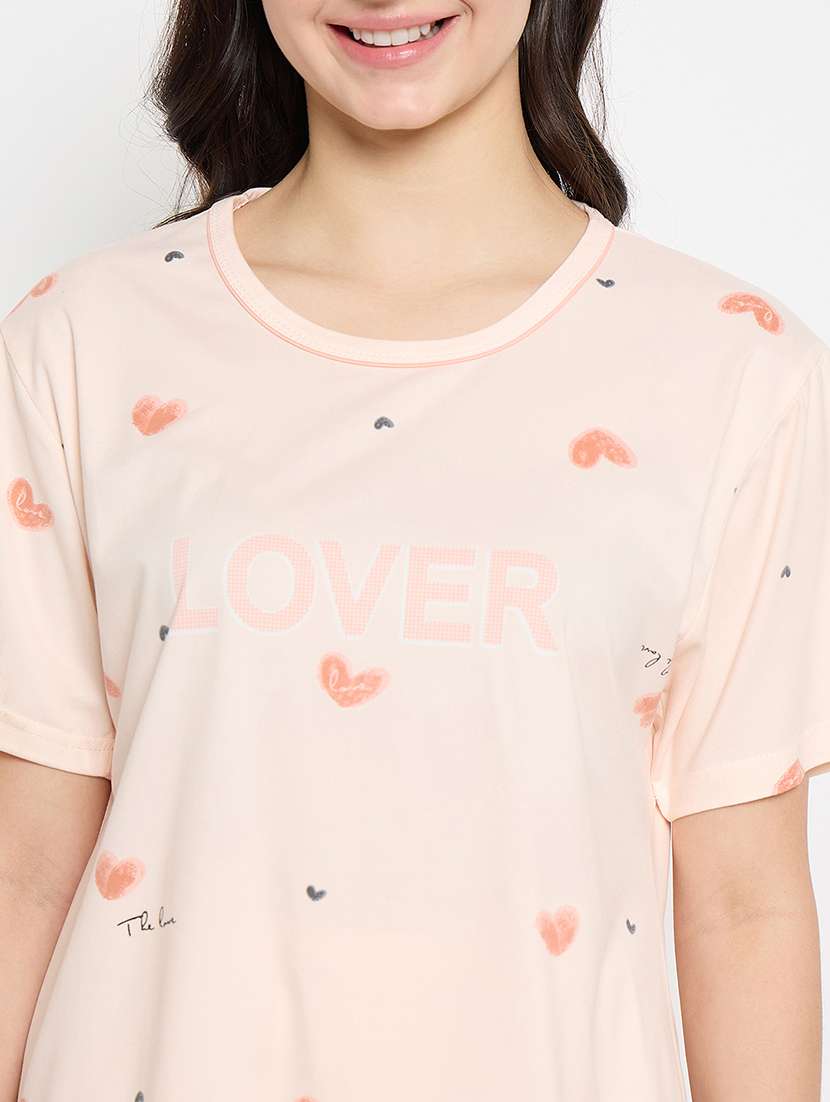 women printed short sleeve pyjama set nightwear  - 21840497 -  Standard Image - 4