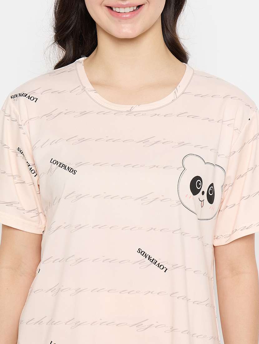 women printed short sleeve pyjama set nightwear  - 21840498 -  Standard Image - 4