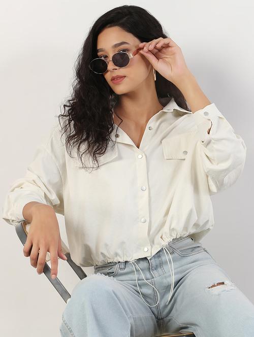 women solid long sleeves regular jacket - 21840570 - Standard Image - 0