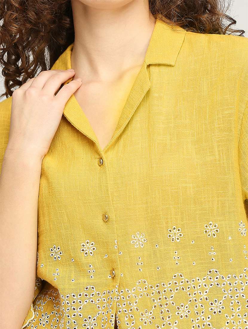 women schiflli detailed crop top - 21840765 -  Standard Image - 4
