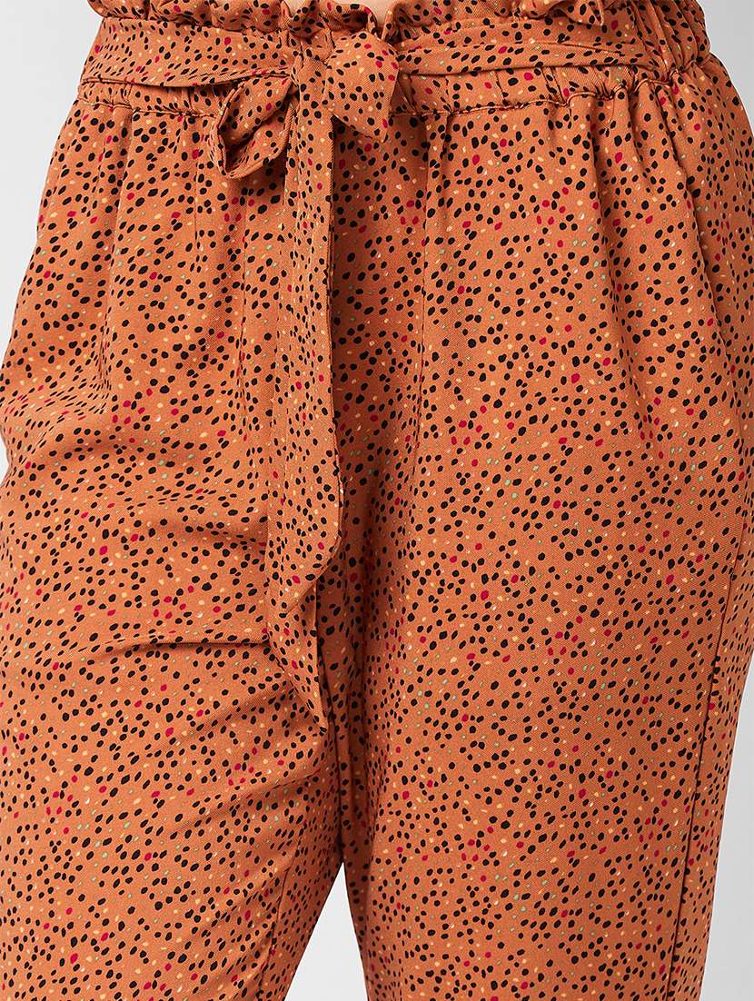 women printed top and trouser co-ord set - 21840850 - Standard Image - 4