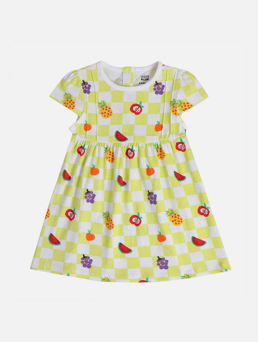 girls pack of 2 printed round neck frock - 21840987 -  Standard Image - 4