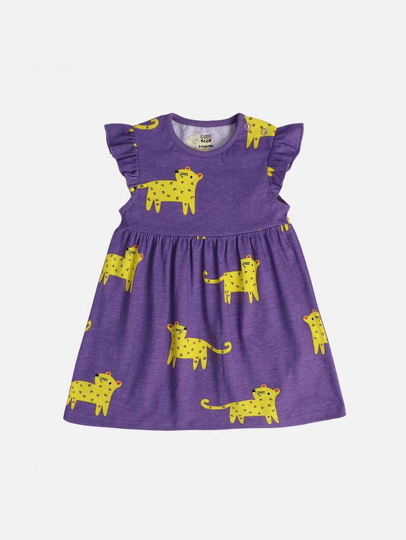 girls pack of 2 printed round neck frock - 21840988 -  Standard Image - 4