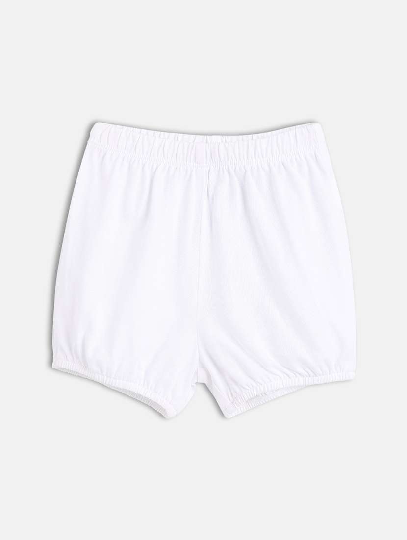 girls white printed frock with bloomer - 21840993 -  Standard Image - 4