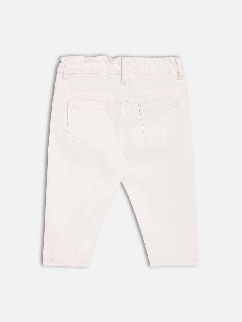 girls white denim plain jean - 21841006 -  Standard Image - 1