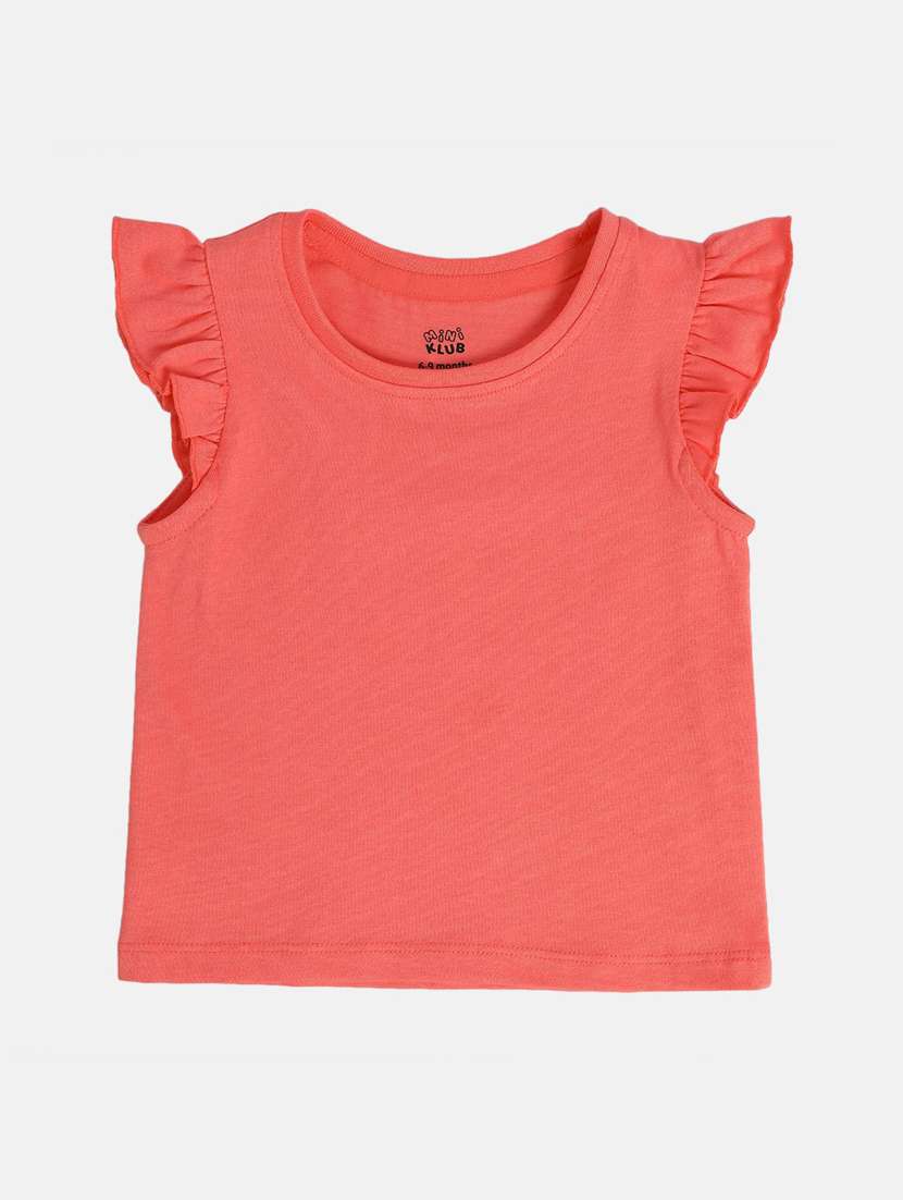 girls coral printed top & dungaree set - 21841025 -  Standard Image - 4