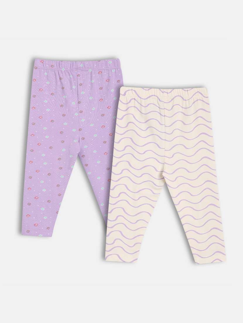 girls pack of 2 printed legging - 21841032 -  Standard Image - 1