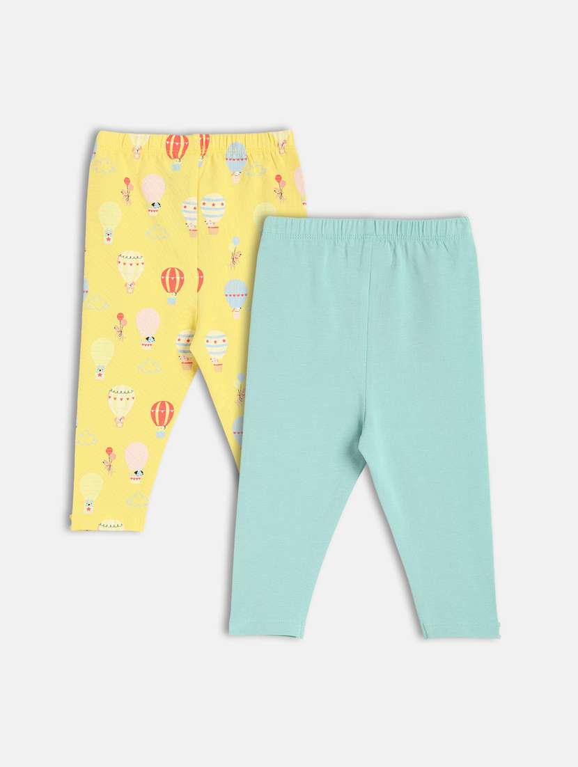 girls pack of 2 printed legging - 21841040 -  Standard Image - 1