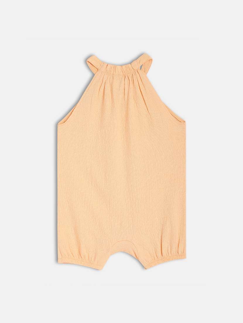 kids orange halter neck printed romper - 21841046 -  Standard Image - 1