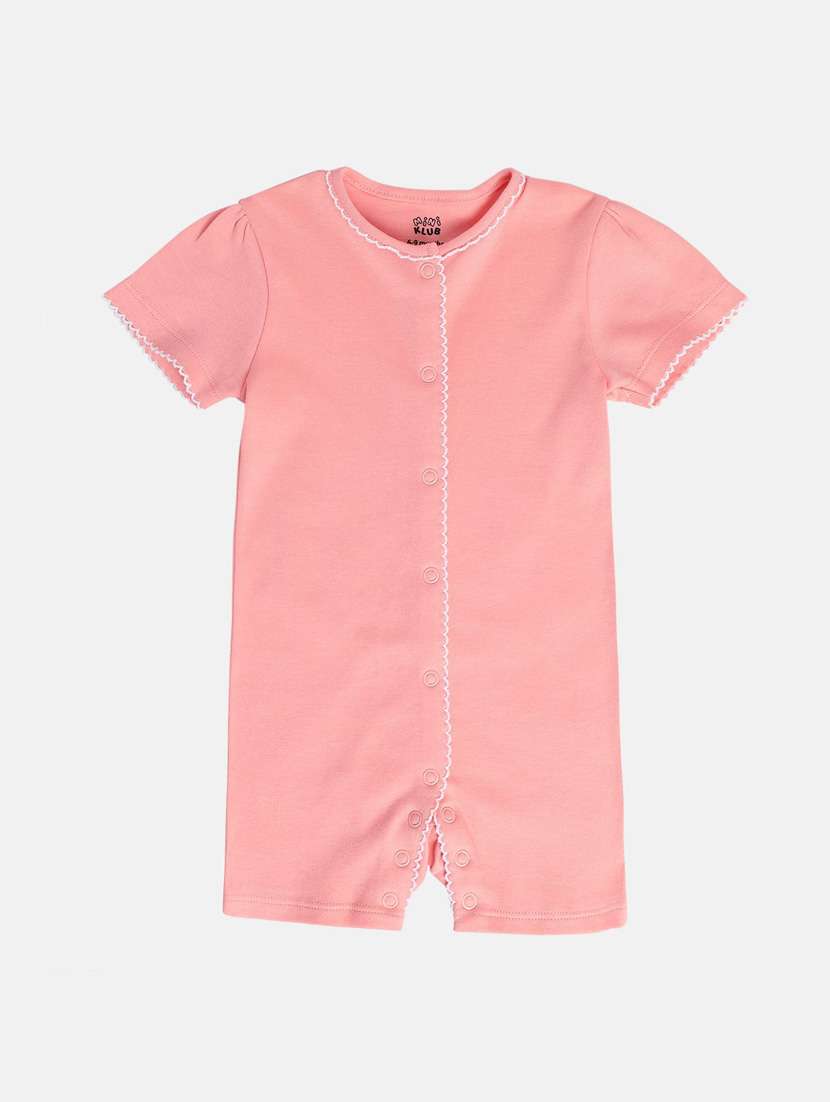 kids pack of 2 solid romper - 21841050 -  Standard Image - 4