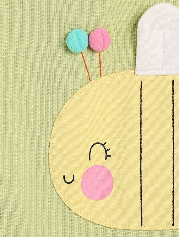 kids neo mint printed round neck romper - 21841054 -  Standard Image - 4