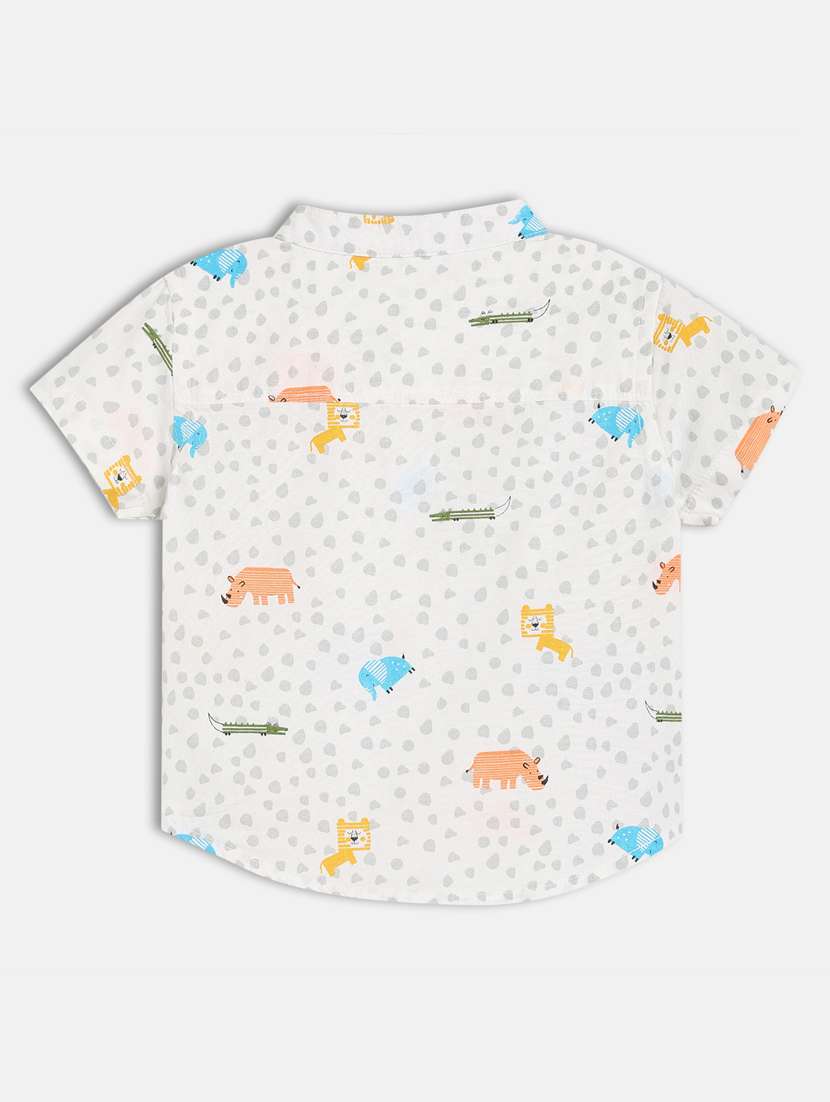kids printed collared short sleeves t-shirt - 21841088 -  Standard Image - 1