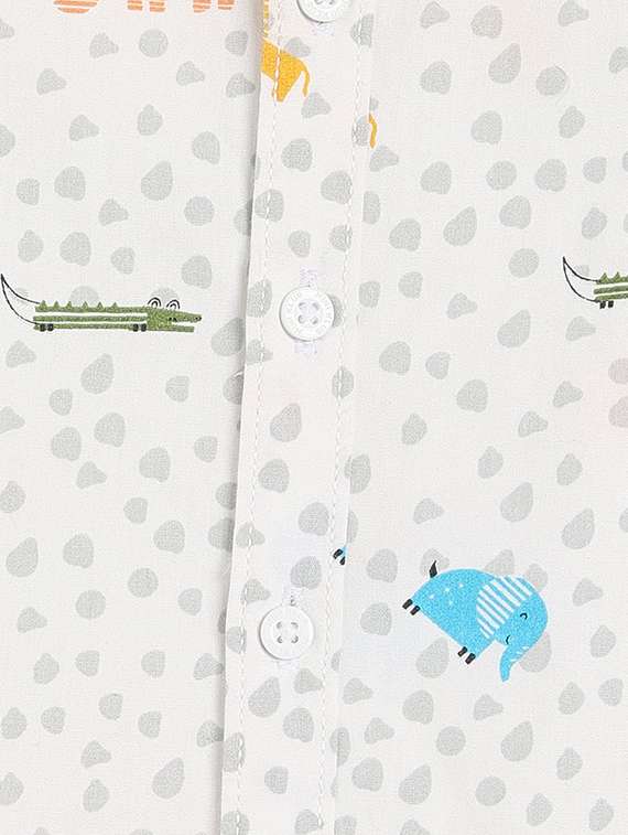 kids printed collared short sleeves t-shirt - 21841088 -  Standard Image - 4