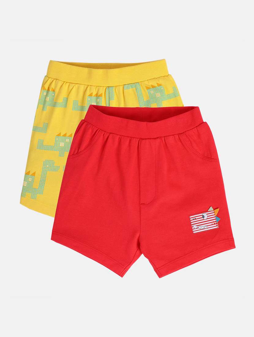 kids pack of 2 printed mid rise shorts  - 21841114 -  Standard Image - 1