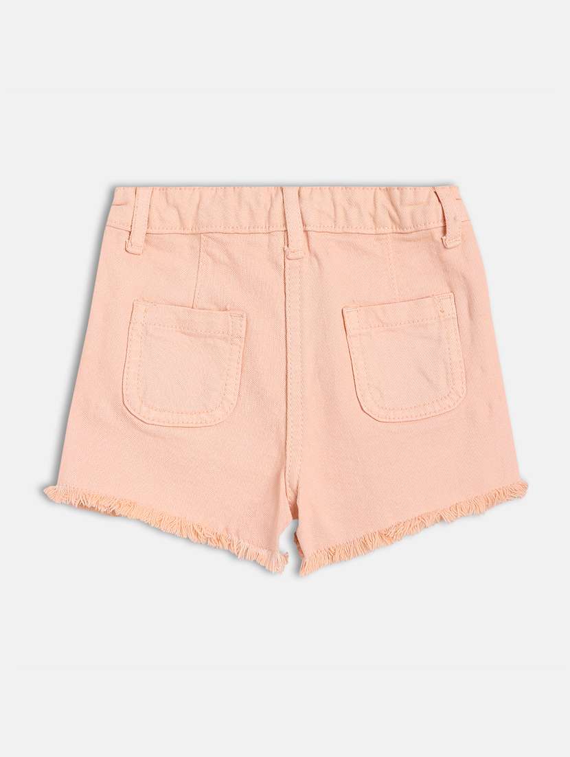 kids solid mid rise shorts  - 21841125 -  Standard Image - 1