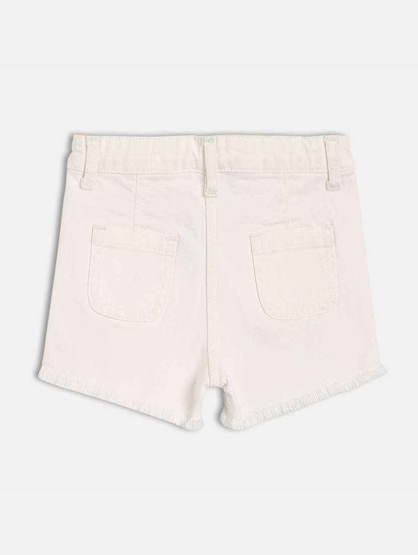 kids solid mid rise shorts  - 21841131 -  Standard Image - 1