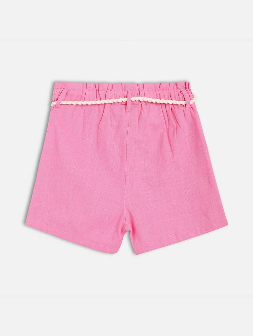 kids solid mid rise shorts  - 21841144 -  Standard Image - 1