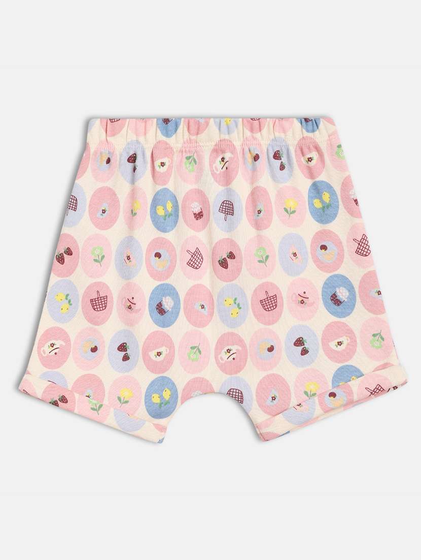 girls pack of 2 mid rise printed shorts - 21841154 -  Standard Image - 4