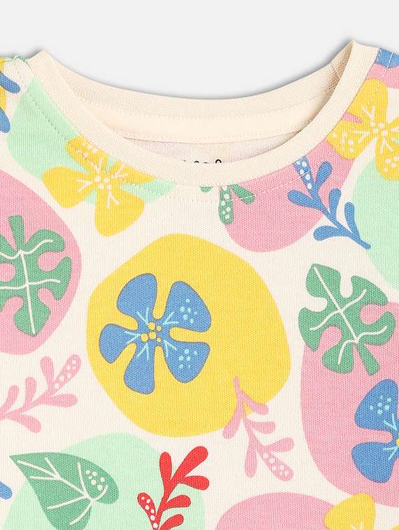 girls pack of 2 printed round neck t-shirt - 21841189 -  Standard Image - 4