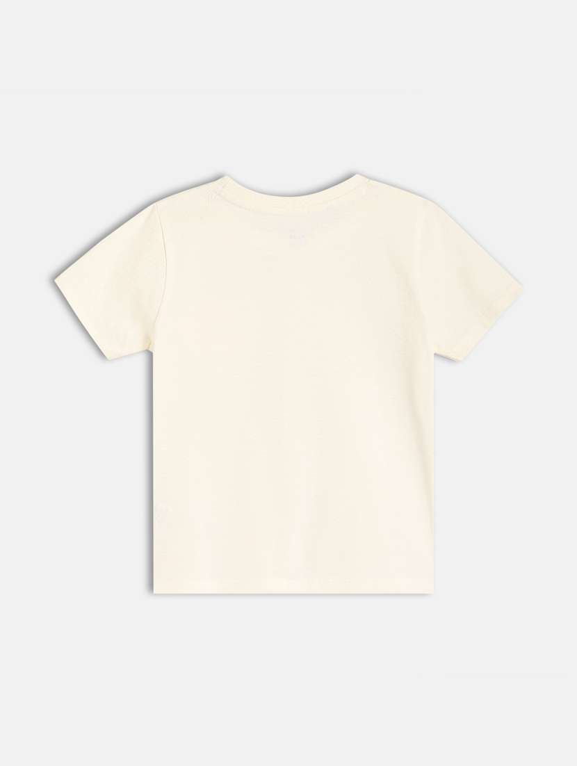 girls white solid short sleeve t-shirt - 21841201 -  Standard Image - 1