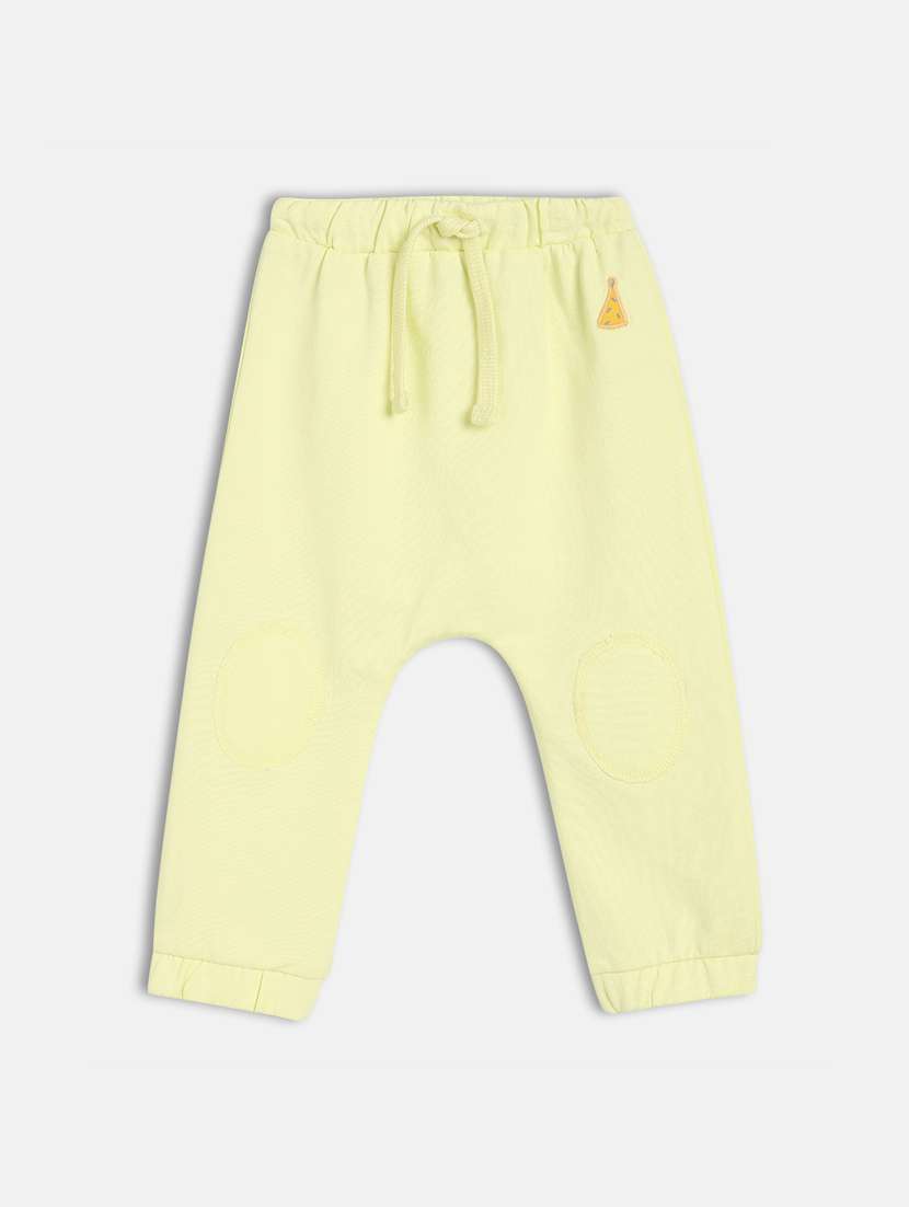 girls yellow mid rise casual jogger - 21841205 -  Standard Image - 1