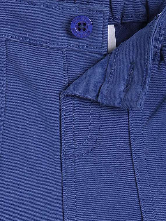 boys blue solid mid rise trouser - 21841215 -  Standard Image - 4