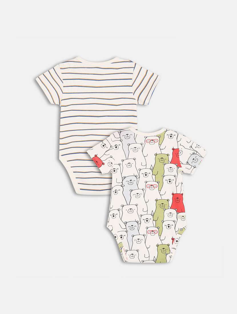 kids pack of 2 printed onesies  - 21841226 -  Standard Image - 1