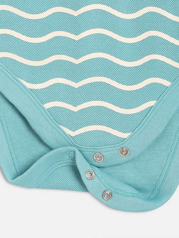 kids light blue printed short sleeve onesies - 21841232 -  Standard Image - 4