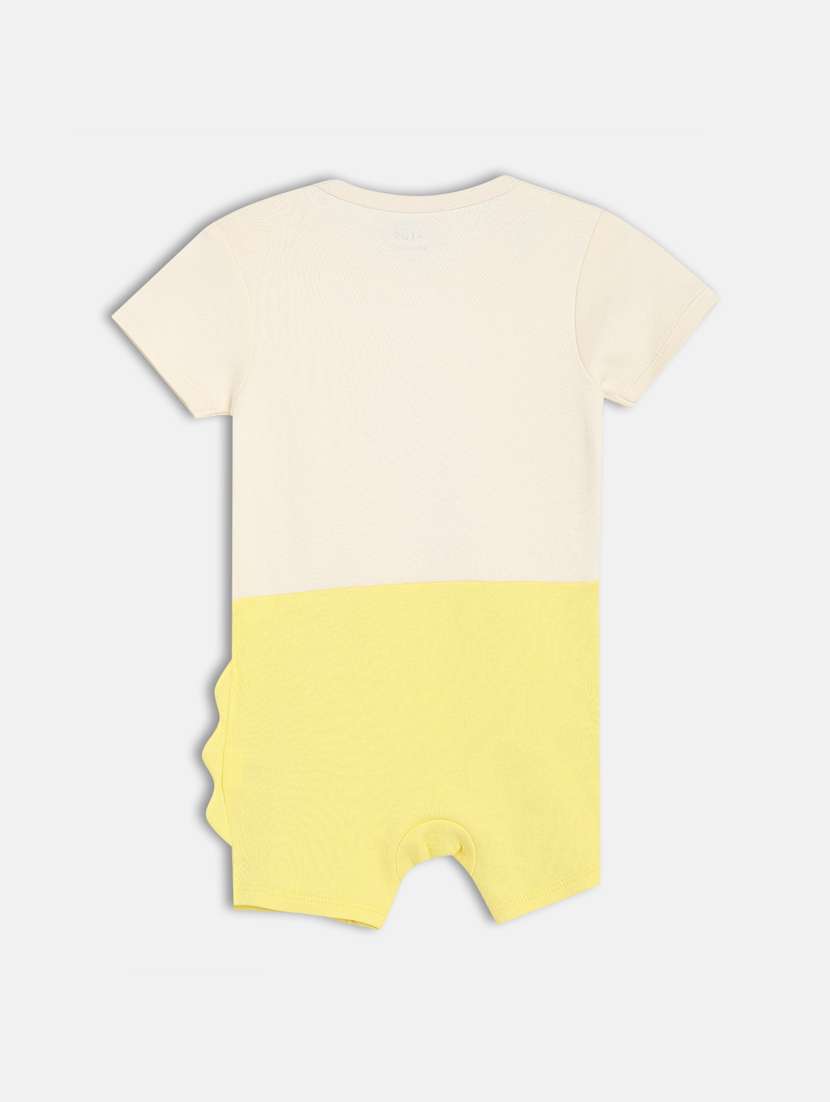 kids cream printed round neck romper - 21841250 -  Standard Image - 1