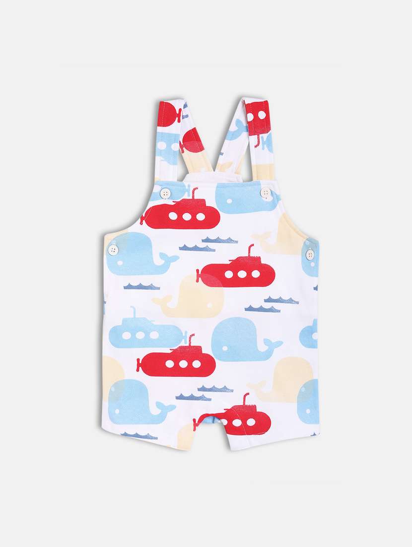 boys printed t-shirt & dungarees sets  - 21841261 -  Standard Image - 1