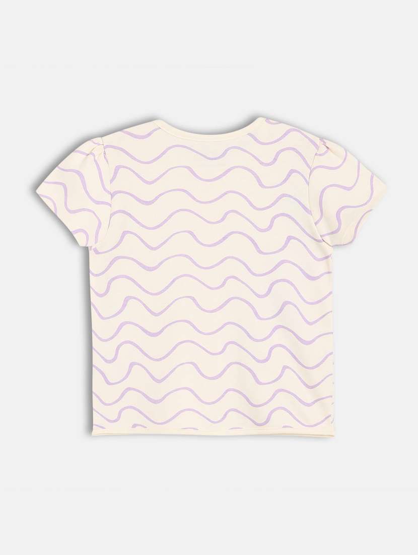 girls pack of 2 printed round neck t-shirt - 21841264 -  Standard Image - 4