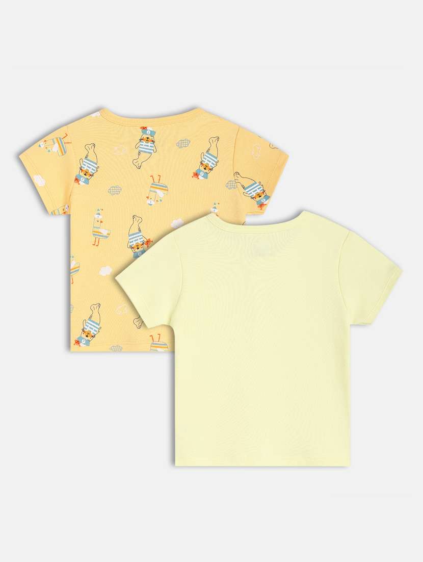 boys pack of 2 printed t-shirt - 21841275 -  Standard Image - 1