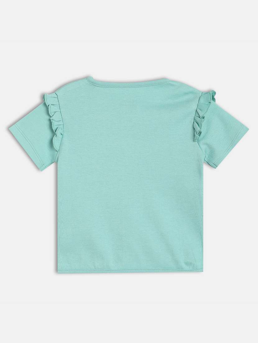 girls pack of 2 printed round neck t-shirt - 21841277 -  Standard Image - 4