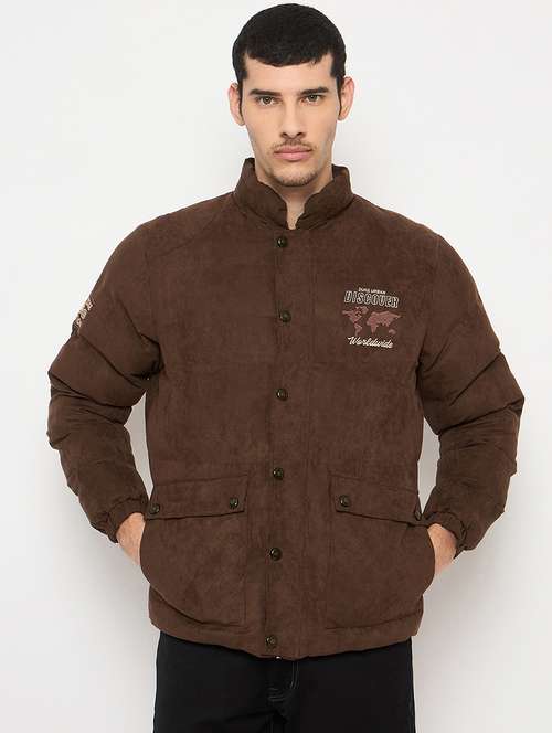men solid long sleeve bomber jacket - 21841398 - Standard Image - 0