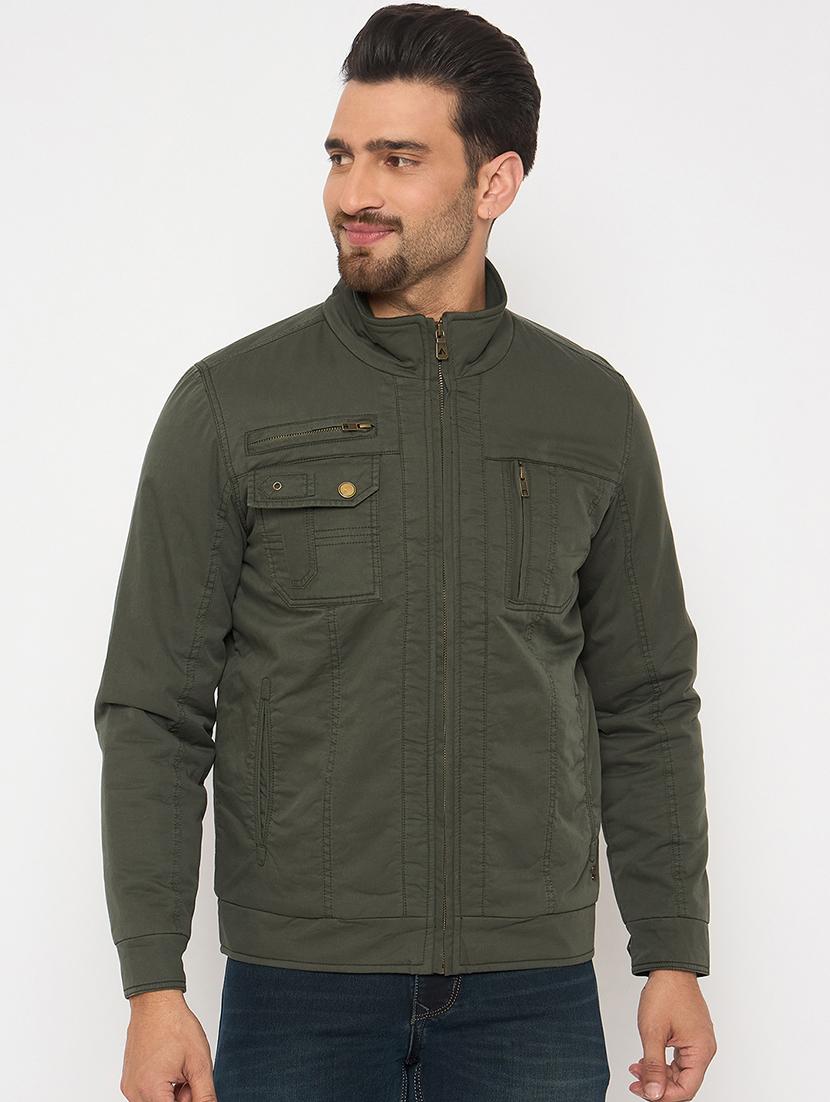 men solid long sleeve casual jacket - 21841404 -  Zoom Image - 0