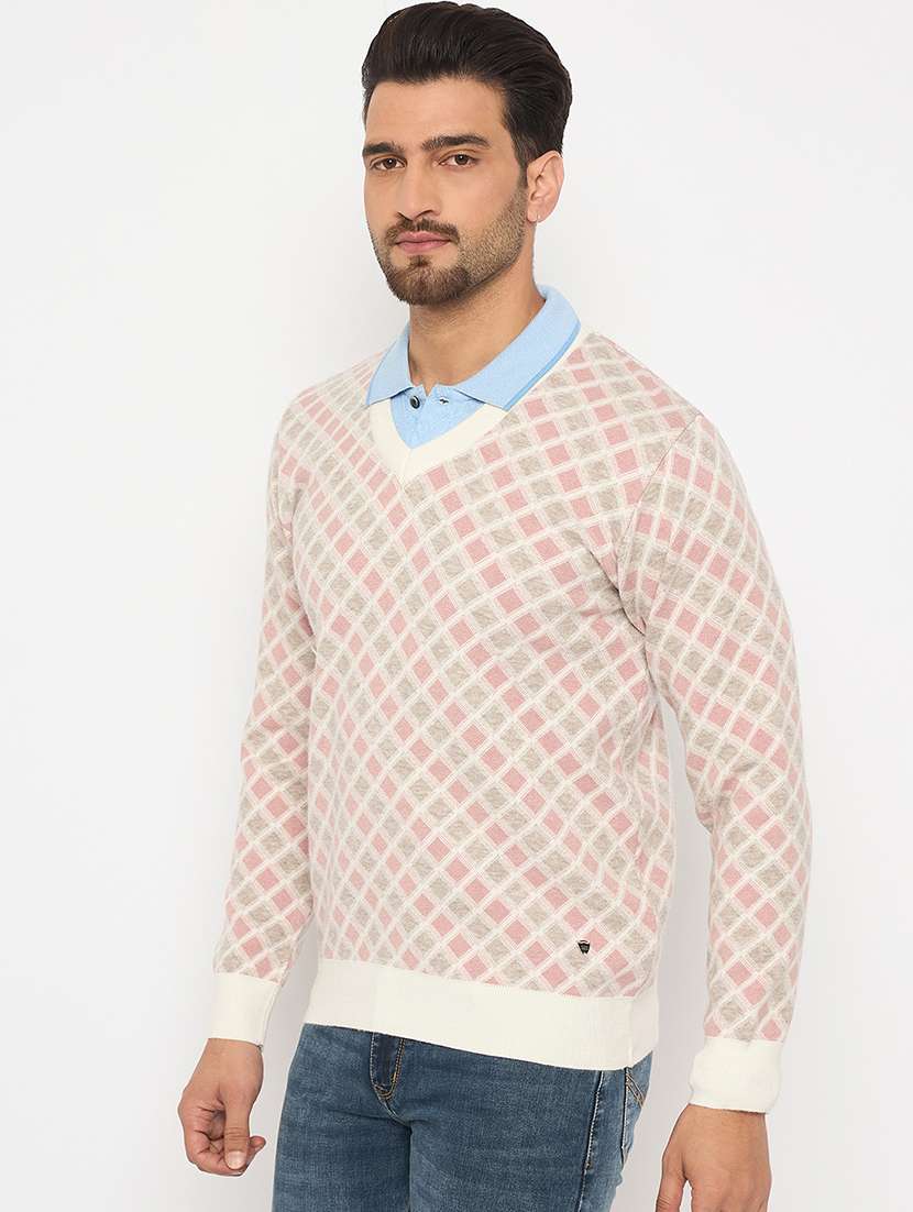 men pullover long sleeve color block - 21841417 -  Standard Image - 1