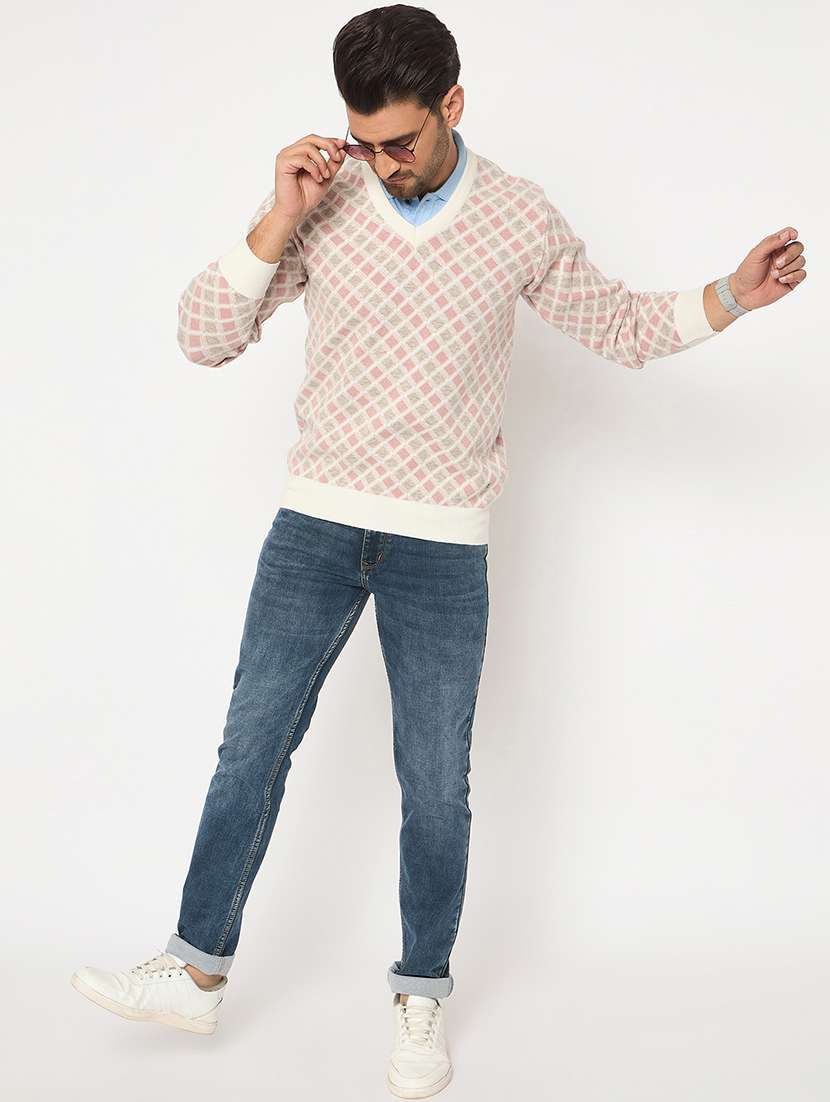 men pullover long sleeve color block - 21841417 -  Standard Image - 4