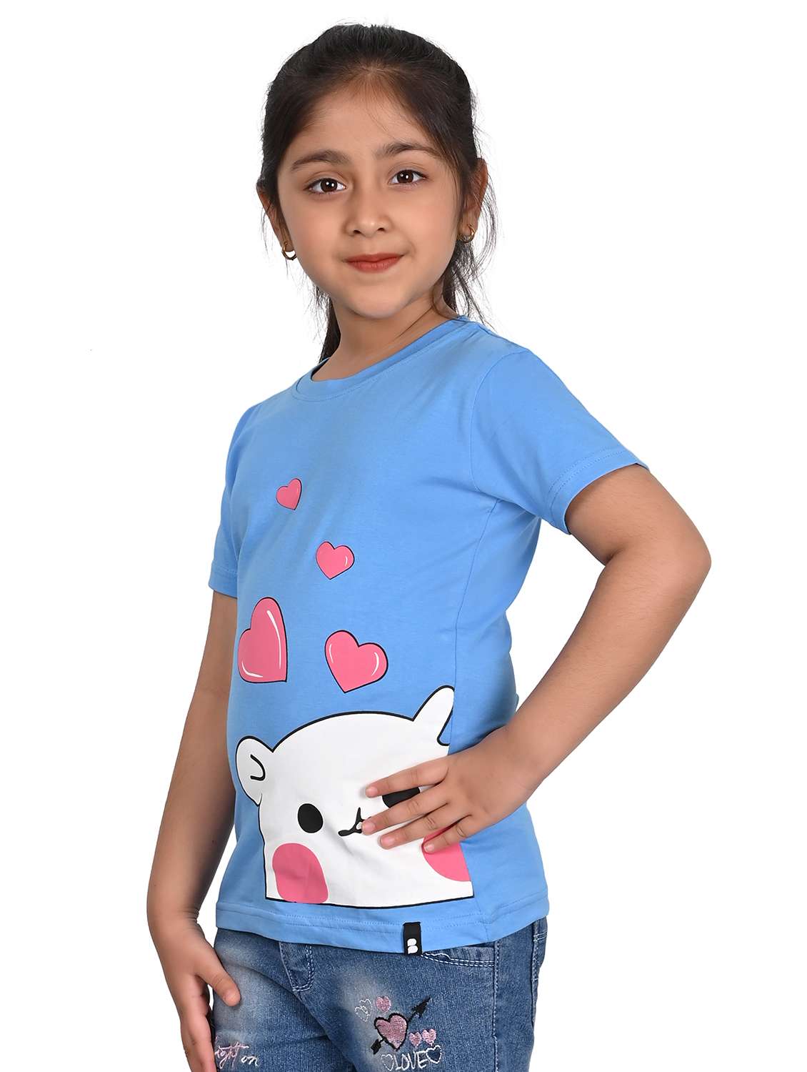girls graphic printed short sleeve t-shirt - 21841431 -  Standard Image - 1