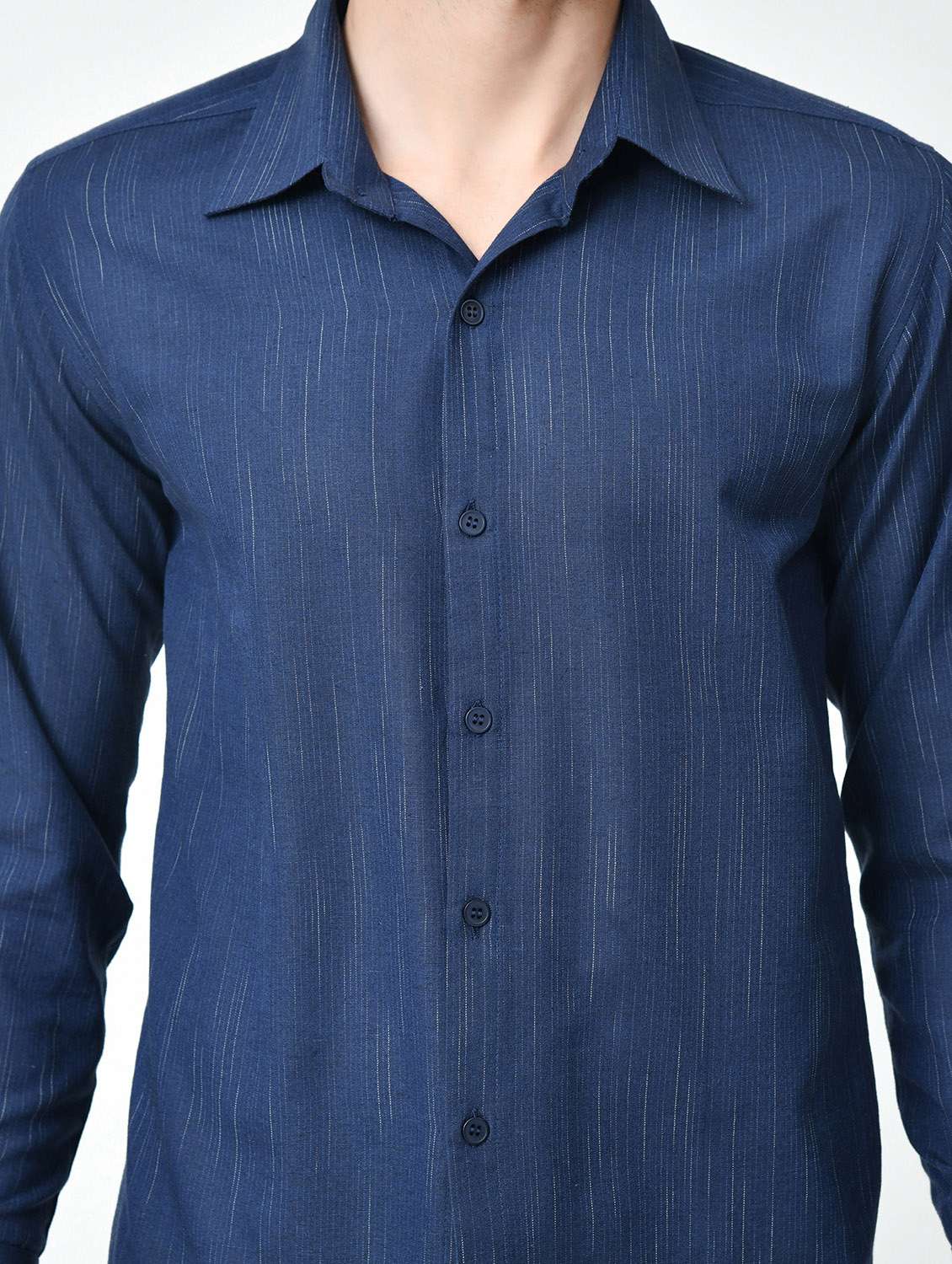 men self design long sleeve regular fit casual shirt - 21841546 -  Standard Image - 4