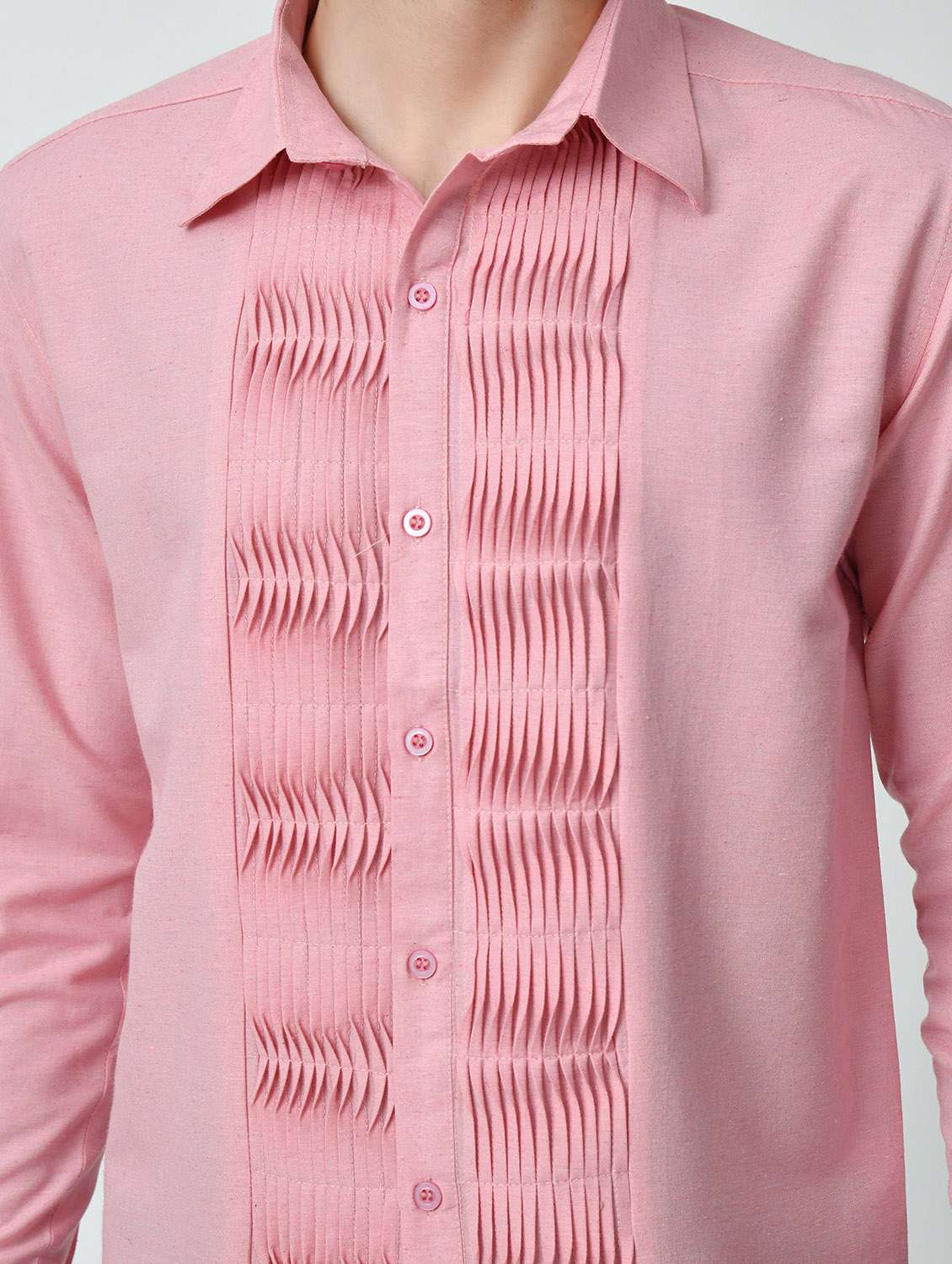 men solid long sleeve regular fit casual shirt - 21841549 -  Standard Image - 4