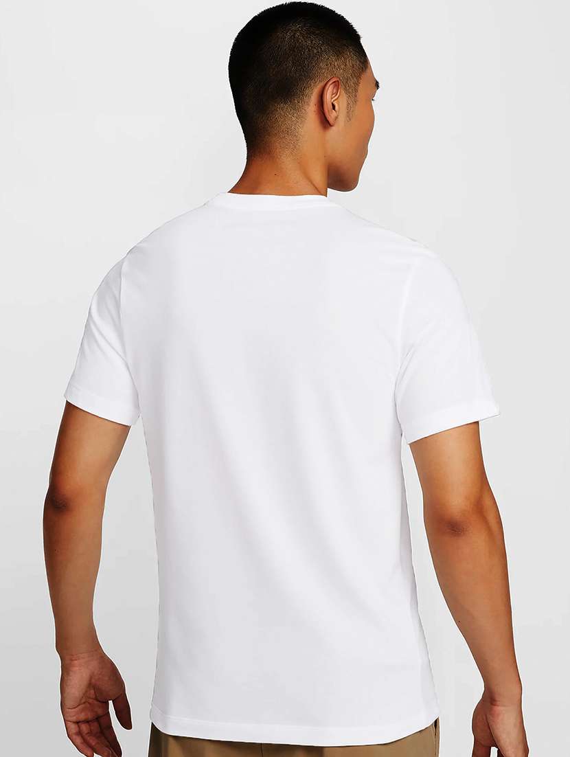 men white round neck regular fit t-shirt - 21841583 -  Standard Image - 1