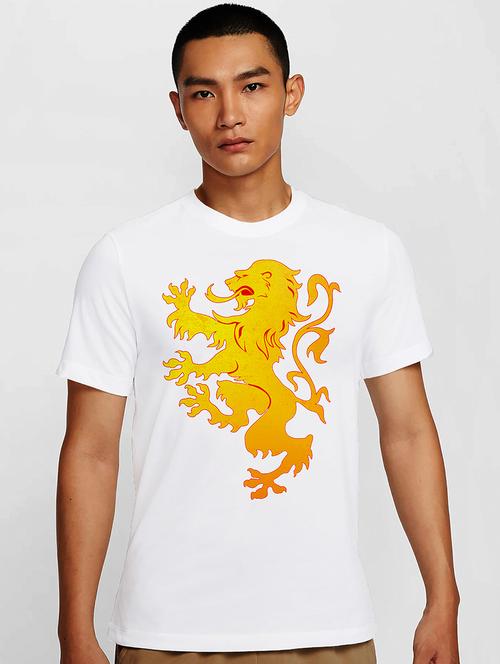 men white round neck regular fit t-shirt - 21841703 - Standard Image - 0