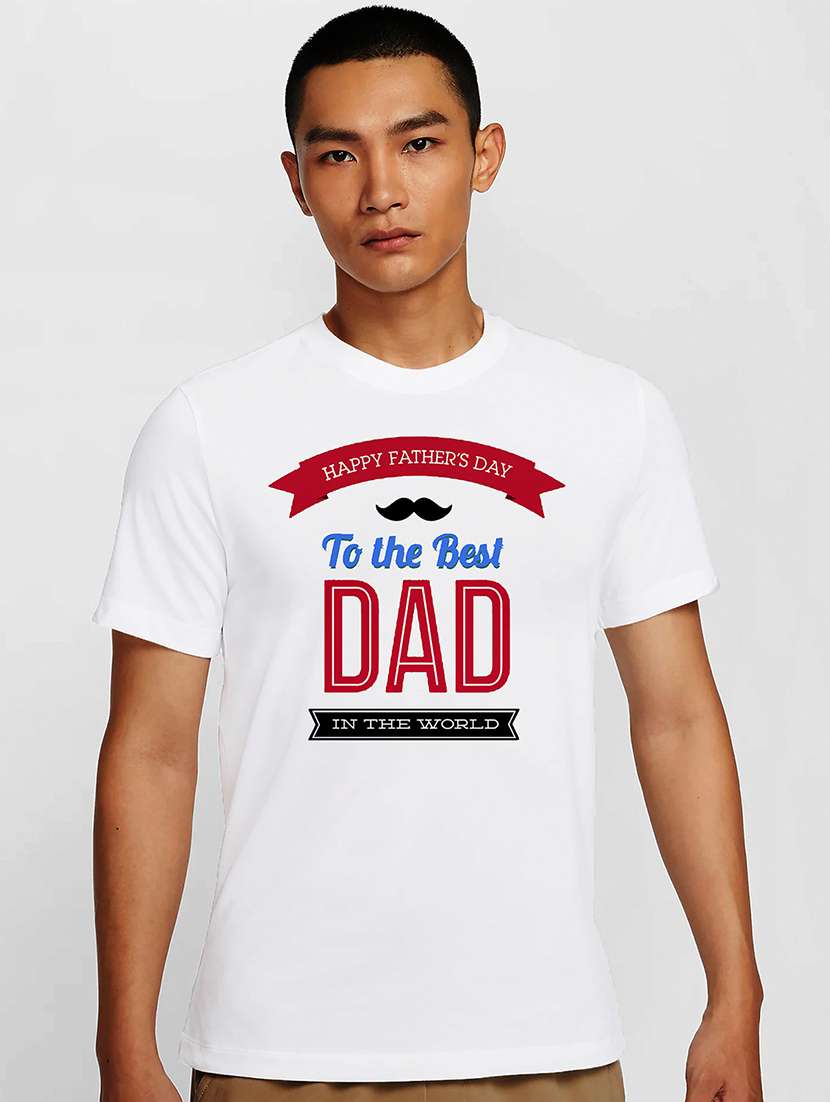 men white round neck regular fit t-shirt